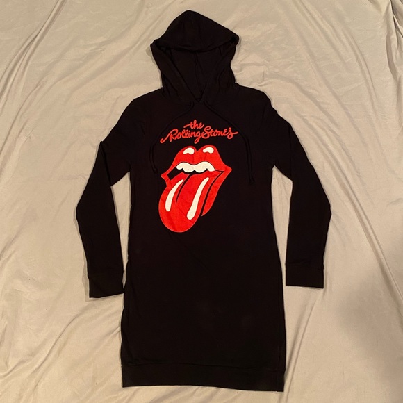 Rolling Stones Hooded Sweatshirt Dress 